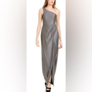 City Studio Size 9 Sleeveless 1 Shoulder Asymmetrical Neckline Evening Dress